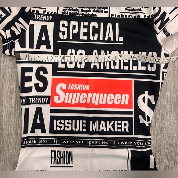 Newspaper mini dress - Picture 5 of 7